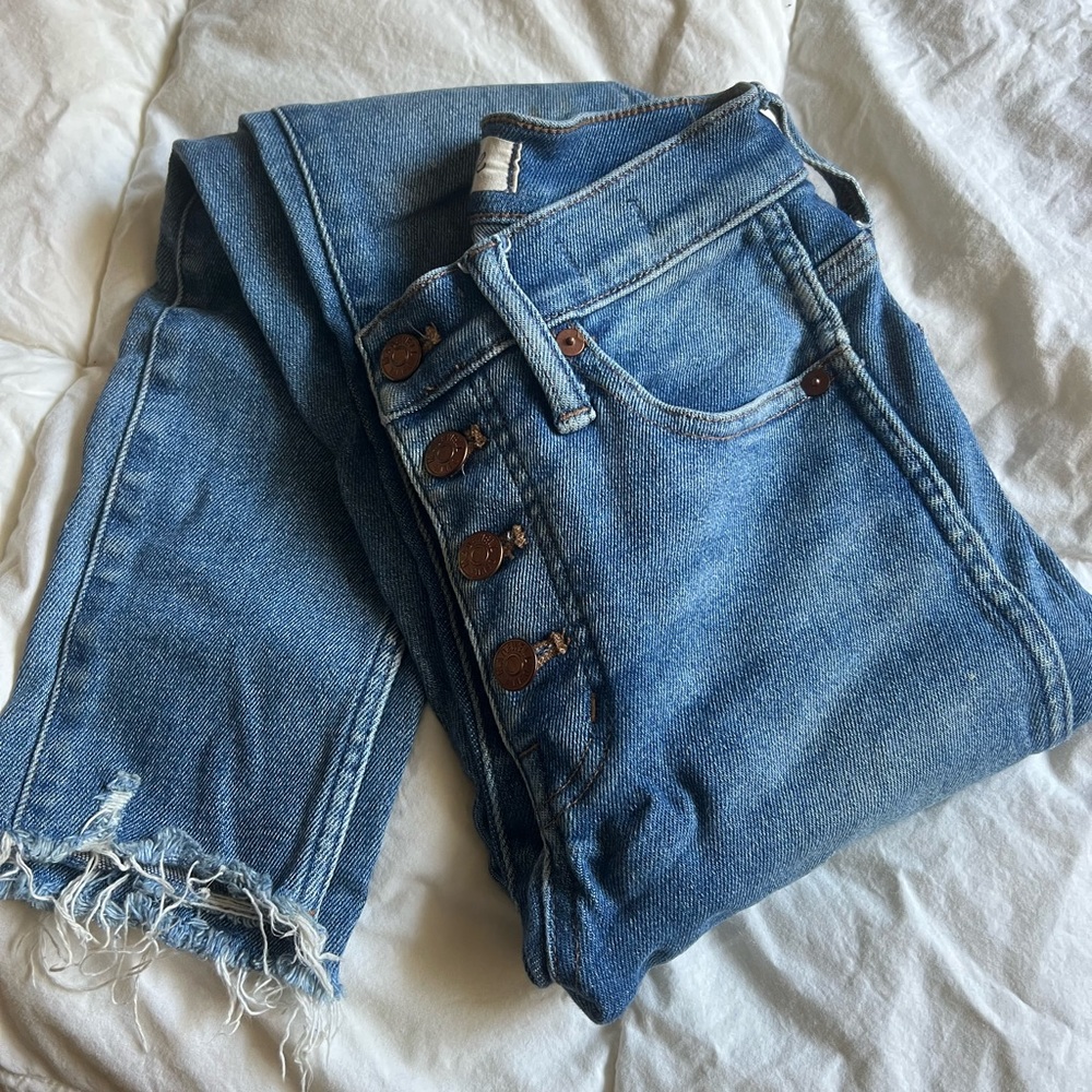 Madwell High Waisted bottom up Jeans